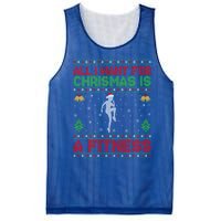 Funny Ugly All I Want For Christmas Is A Fitness Meaningful Gift Mesh Reversible Basketball Jersey Tank