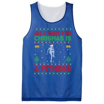 Funny Ugly All I Want For Christmas Is A Fitness Meaningful Gift Mesh Reversible Basketball Jersey Tank