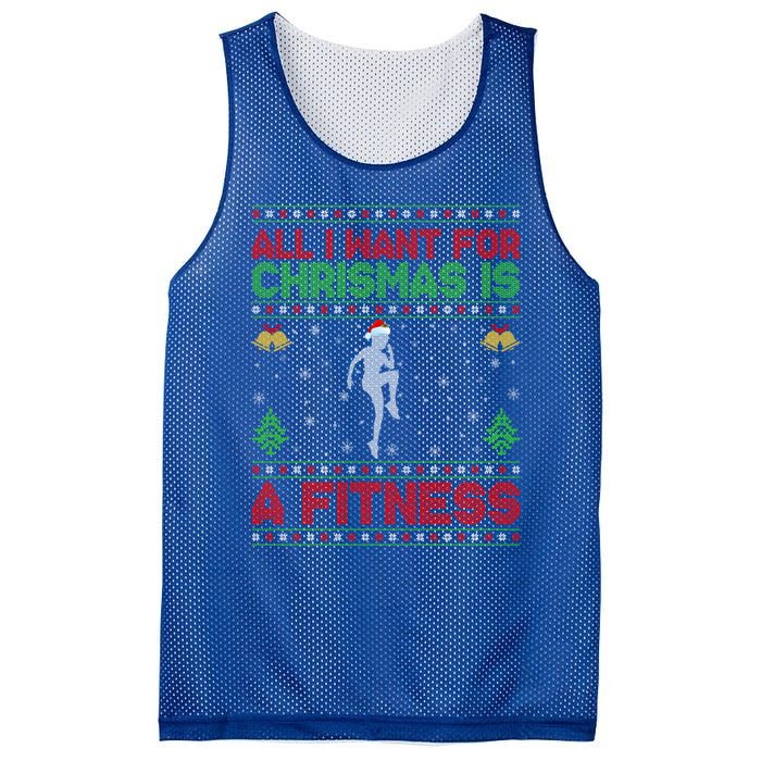 Funny Ugly All I Want For Christmas Is A Fitness Meaningful Gift Mesh Reversible Basketball Jersey Tank