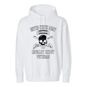 Funny U.S. Army Cavalry Scout Veteran Garment-Dyed Fleece Hoodie