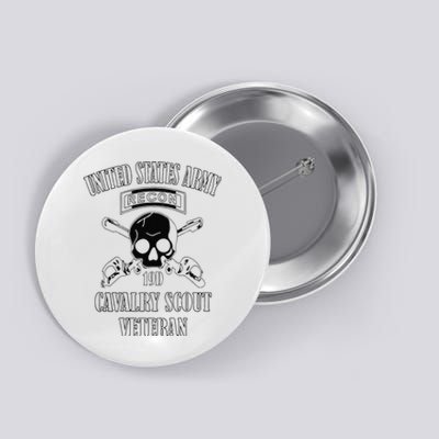 Funny U.S. Army Cavalry Scout Veteran Button