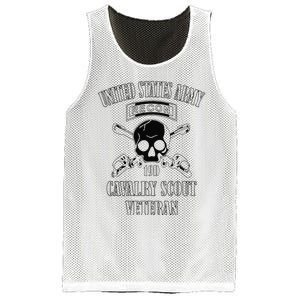 Funny U.S. Army Cavalry Scout Veteran Mesh Reversible Basketball Jersey Tank