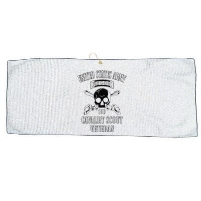 Funny U.S. Army Cavalry Scout Veteran Large Microfiber Waffle Golf Towel