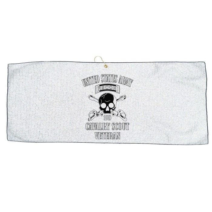 Funny U.S. Army Cavalry Scout Veteran Large Microfiber Waffle Golf Towel