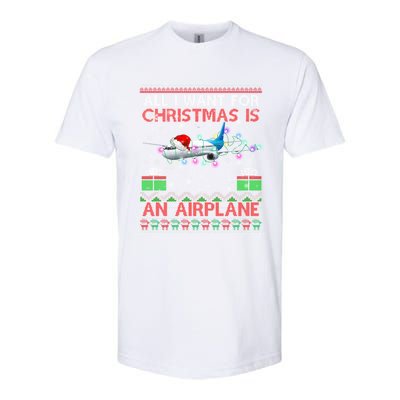 Funny Ugly All I Want For Christmas Is A Airplane Great Gift Softstyle® CVC T-Shirt