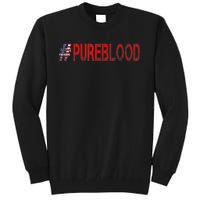 Free USA American Flag #PUREBLOOD Pure Blood Tall Sweatshirt