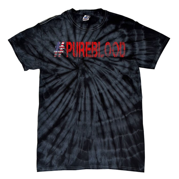 Free USA American Flag #PUREBLOOD Pure Blood Tie-Dye T-Shirt