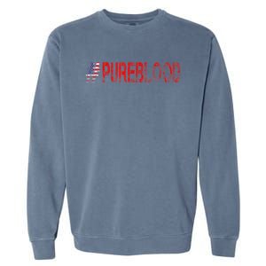 Free USA American Flag #PUREBLOOD Pure Blood Garment-Dyed Sweatshirt