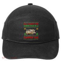 Funny Ugly All I Want For Christmas Is A Camper Van Cute Gift 7-Panel Snapback Hat