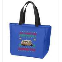 Funny Ugly All I Want For Christmas Is A Camper Van Cute Gift Zip Tote Bag