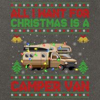 Funny Ugly All I Want For Christmas Is A Camper Van Cute Gift Cotton Canvas Backpack