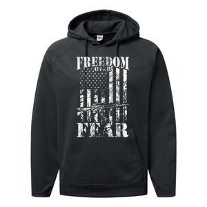 Freedom USA America ConstitutionUnited States Of America Performance Fleece Hoodie