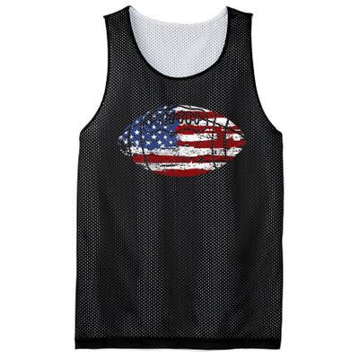 Football Usa American Flag Vintage Gift Mesh Reversible Basketball Jersey Tank