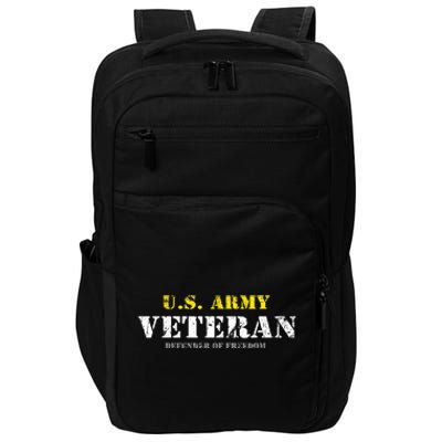 Funny U.S. Army Proud Army Veteran Vintage Gift Impact Tech Backpack