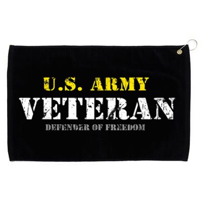 Funny U.S. Army Proud Army Veteran Vintage Gift Grommeted Golf Towel