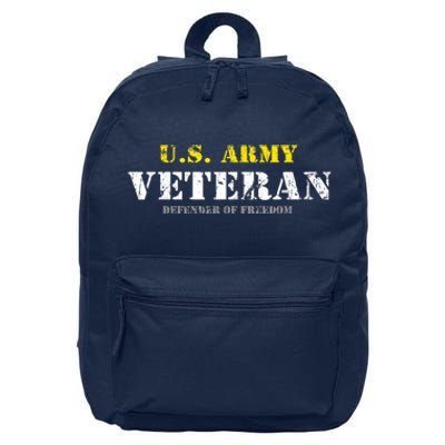 Funny U.S. Army Proud Army Veteran Vintage Gift 16 in Basic Backpack