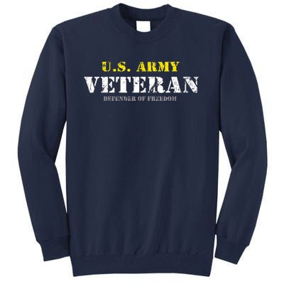 Funny U.S. Army Proud Army Veteran Vintage Gift Tall Sweatshirt