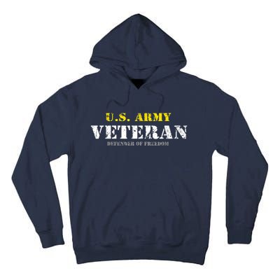 Funny U.S. Army Proud Army Veteran Vintage Gift Tall Hoodie