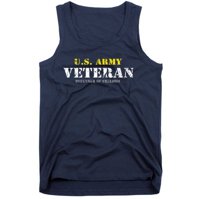 Funny U.S. Army Proud Army Veteran Vintage Gift Tank Top