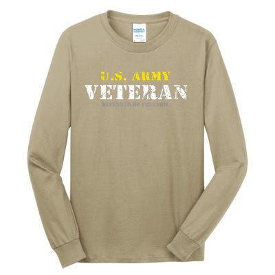 Funny U.S. Army Proud Army Veteran Vintage Gift Tall Long Sleeve T-Shirt