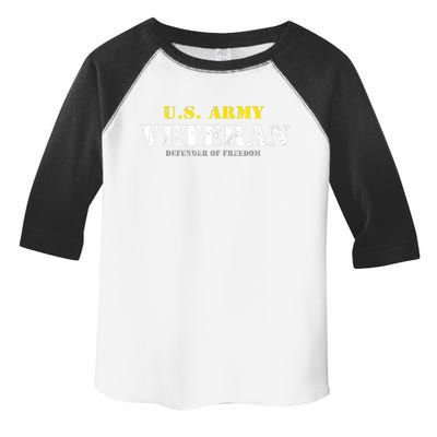 Funny U.S. Army Proud Army Veteran Vintage Gift Toddler Fine Jersey T-Shirt