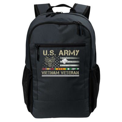 Funny US Army Vietnam Veteran USA Flag A Great Gift For Veteran Vietnam Army Daily Commute Backpack