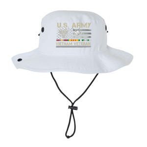 Funny US Army Vietnam Veteran USA Flag A Great Gift For Veteran Vietnam Army Legacy Cool Fit Booney Bucket Hat