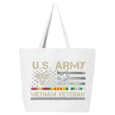 Funny US Army Vietnam Veteran USA Flag A Great Gift For Veteran Vietnam Army 25L Jumbo Tote