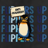 Flippers Up Anti Oligarchy Penguins 8647 Protect Facism Adult Drive Performance Visor
