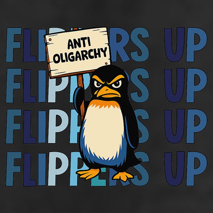 Flippers Up Anti Oligarchy Penguins 8647 Protect Facism Adult Drive Performance Visor