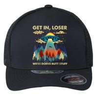 Funny UFO Alien Abduction Flexfit Unipanel Trucker Cap