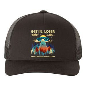 Funny UFO Alien Abduction Yupoong Adult 5-Panel Trucker Hat