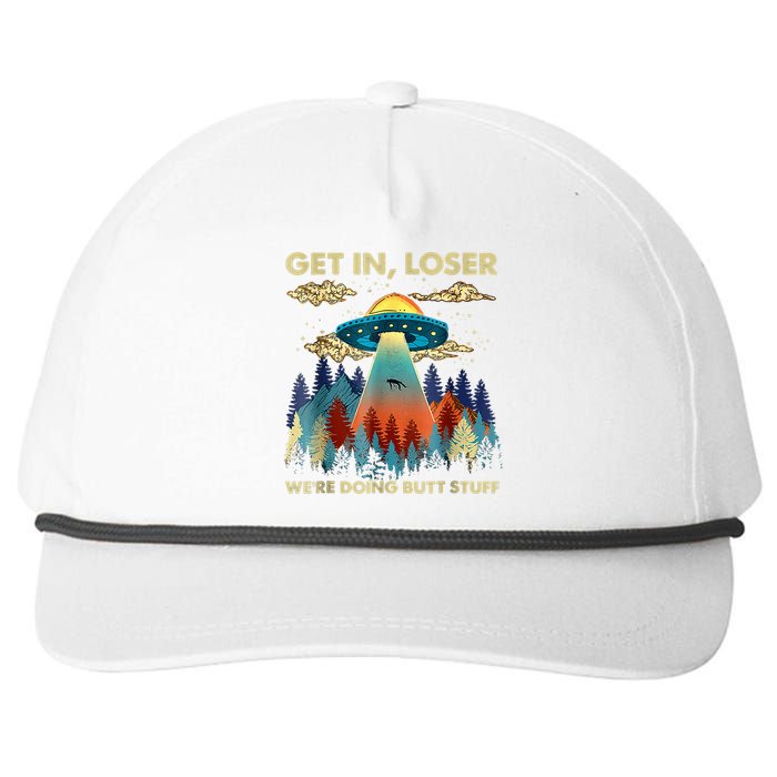 Funny UFO Alien Abduction Snapback Five-Panel Rope Hat