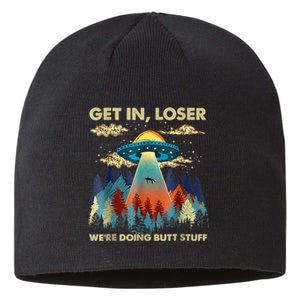 Funny UFO Alien Abduction Sustainable Beanie