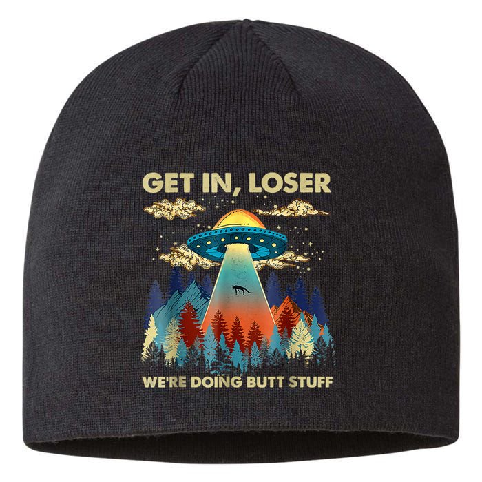 Funny UFO Alien Abduction Sustainable Beanie