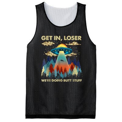 Funny UFO Alien Abduction Mesh Reversible Basketball Jersey Tank