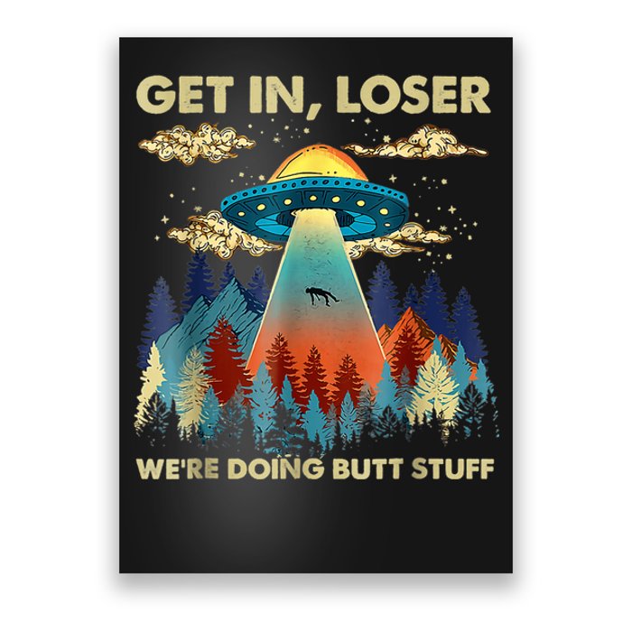 Funny UFO Alien Abduction Poster