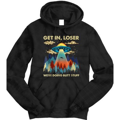 Funny UFO Alien Abduction Tie Dye Hoodie