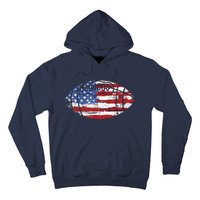 Football USA American Flag Vintage Gift Hoodie