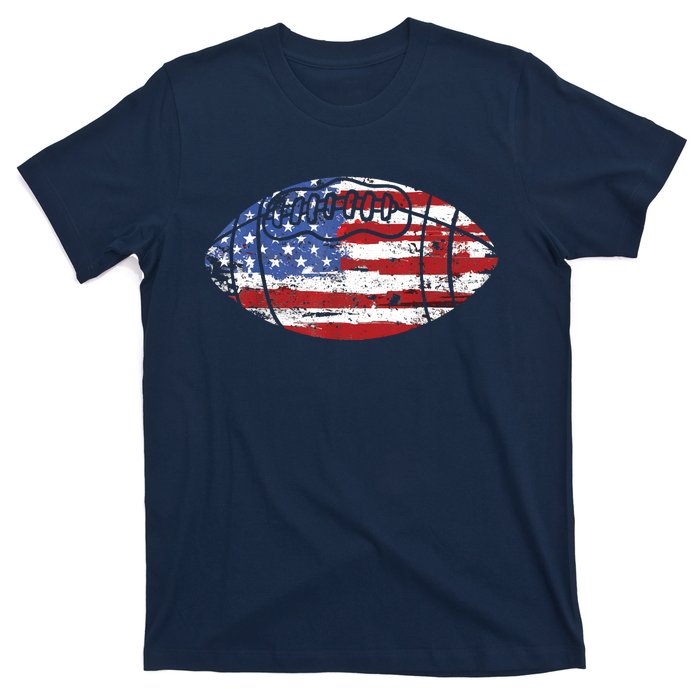 Football USA American Flag Vintage Gift T-Shirt