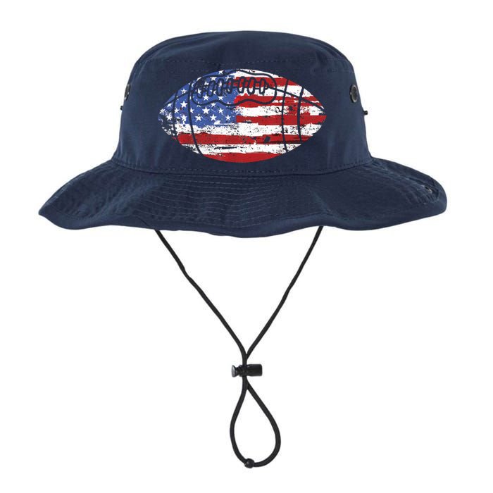 Football USA American Flag Vintage Gift Legacy Cool Fit Booney Bucket Hat