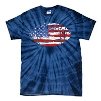 Football USA American Flag Vintage Gift Tie-Dye T-Shirt