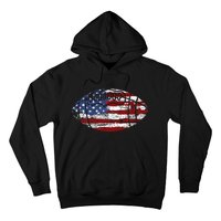 Football Usa American Flag Vintage Gift Hoodie