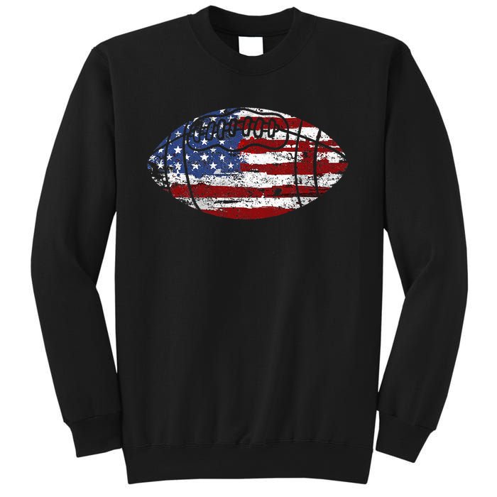 Football Usa American Flag Vintage Gift Sweatshirt