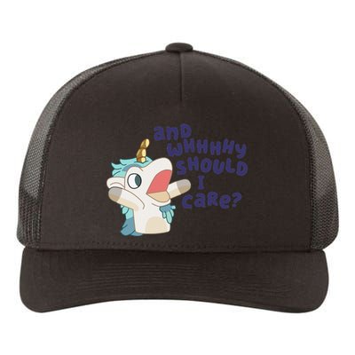 Funny Unicorse And Whhhhhy Should I Care Tee Yupoong Adult 5-Panel Trucker Hat