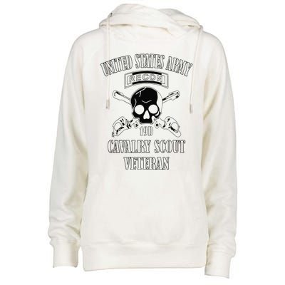 Funny U.S. Army Cavalry Scout Veteran Womens Funnel Neck Pullover Hood