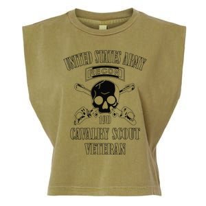 Funny U.S. Army Cavalry Scout Veteran Garment-Dyed Women's Muscle Tee