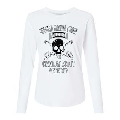 Funny U.S. Army Cavalry Scout Veteran Womens Cotton Relaxed Long Sleeve T-Shirt