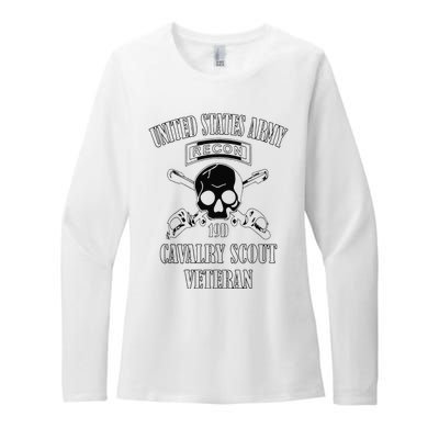 Funny U.S. Army Cavalry Scout Veteran Womens CVC Long Sleeve Shirt