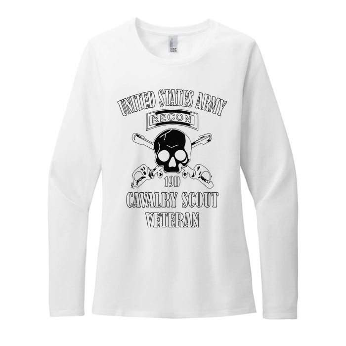 Funny U.S. Army Cavalry Scout Veteran Womens CVC Long Sleeve Shirt